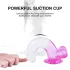 Sunfo - dildo realistico con testicoli e ventosa - 22cm trasparente viola