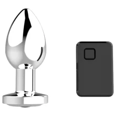 Sunfo - vibratore anale ricaricabile wireless - argento