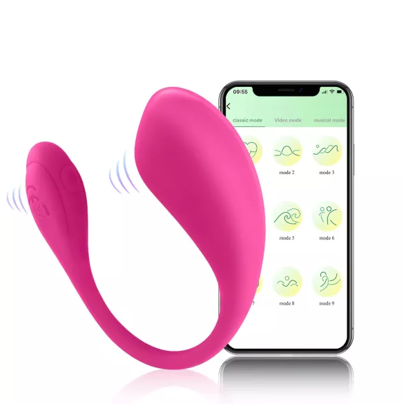 Sunfo - Ovetto vibrante controllato da app (rosa)