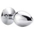 Sunfo - plug anale in metallo con gemma bianca (argento)