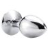 Sunfo - plug anale in metallo con gemma viola (argento)