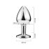 Sunfo - plug anale in metallo con gemma viola (argento)