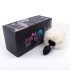 Sunfo - Plug anale con coda di coniglio (nero-bianco)
