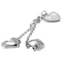 Intim ékszer - gioiello intimo a forma di cuore con strass - argento
