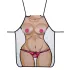 Grembiule da cucina erotico (con seno in peluche)