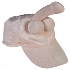   Cappello di peluche a forma di pene - accessorio per addio al nubilato