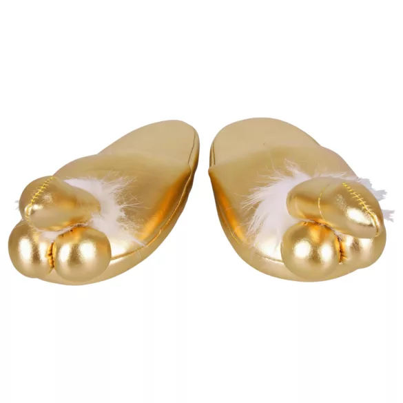 Pantofole con pene (oro)