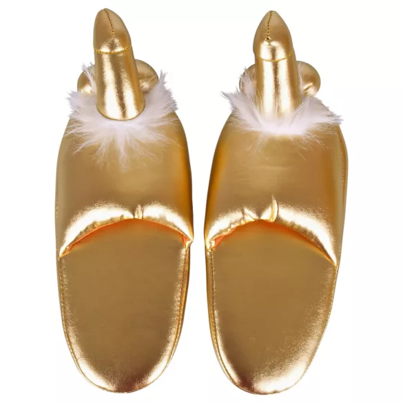 Pantofole con pene (oro)
