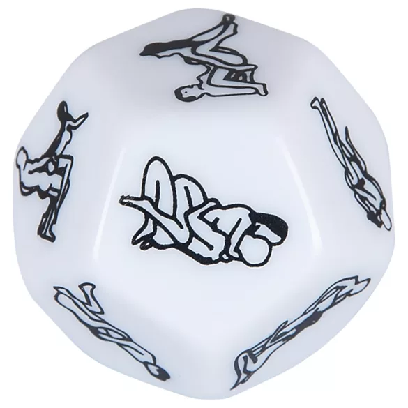 Dado del sesso a 12 facce - bianco