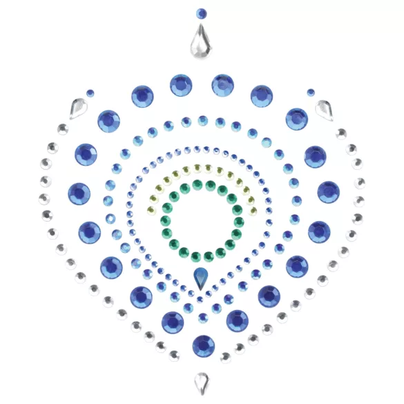 Set di gioielli intimi "Diamanti Luccicanti" - 3 pezzi (blu)