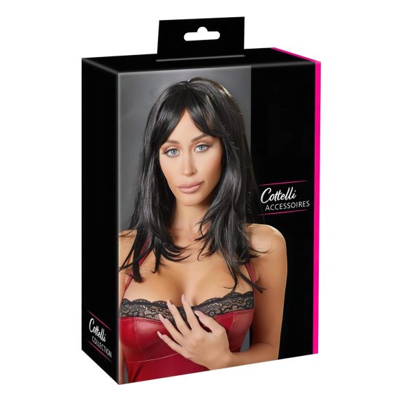 Cottelli - parrucca lunga nera