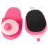 Pantofole in peluche rosa - a forma di seno