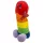 Pene peluche - 30 cm (arcobaleno)