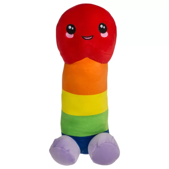 Pene peluche - 30 cm (arcobaleno)