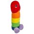 Pene di peluche arcobaleno - 30 cm