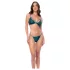 Mapalé - completo intimo donna - reggiseno e slip floreale - verde