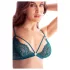 Mapalé - completo intimo donna - reggiseno e slip floreale - verde