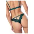 Mapalé - completo intimo donna - reggiseno e slip floreale - verde