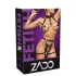 ZADO - Set imbracatura in pelle 2 pezzi (nero-oro)