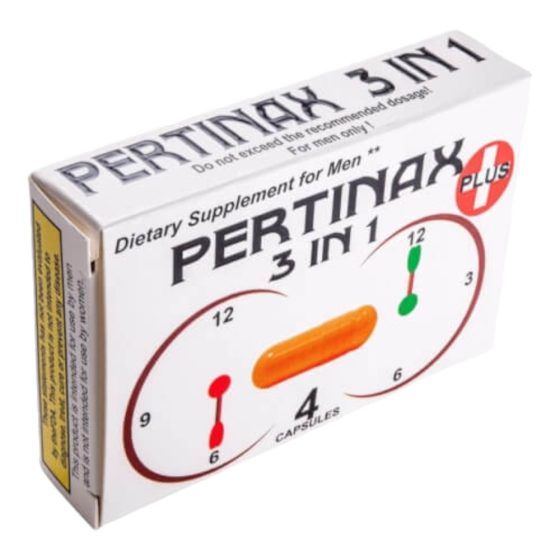 Pertinax 3in1 Plus - Capsule Integratore Alimentare per Uomini (4 pezzi)