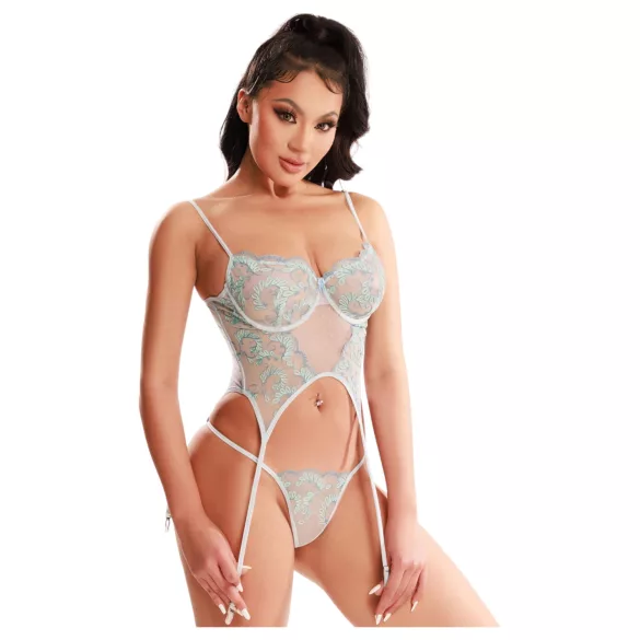JSY 036 - completo di lingerie erotica (blu)