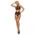 JSY 047 - completo di lingerie erotica (nero)