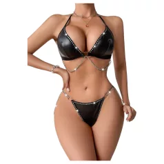 JSY 057 - completo intimo erotico - nero (L-XL)