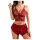 JSY 058 - completo di lingerie erotica - rosso (L-XL)