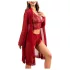 JSY 058 - completo di lingerie erotica - rosso (L-XL)