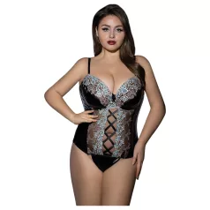 JSY 062 - completo intimo nero con lacci (XL-2XL)