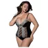 JSY 062 - completo intimo nero con lacci (XL-2XL)
