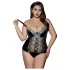 JSY 062 - completo intimo nero con lacci (XL-2XL)