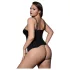 JSY 062 - completo intimo nero con lacci (XL-2XL)