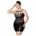 JSY 064 - completo intimo nero con lacci (XL-2XL)