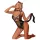 JSY 074 - costume da donna gatto (maculato nero)