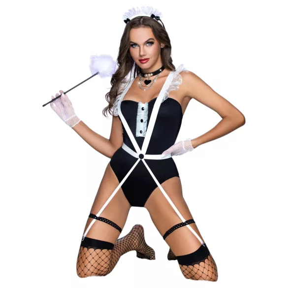 JSY 091 - costume da cameriera (nero)