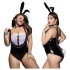 JSY 102 - costume da coniglietta nera (XL-2XL)