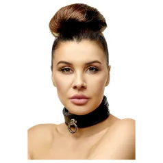 ZADO - collare in pelle - nero