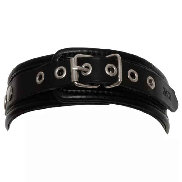 ZADO - collare in pelle - nero