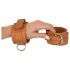 ZADO - manette in pelle marroni per polsi