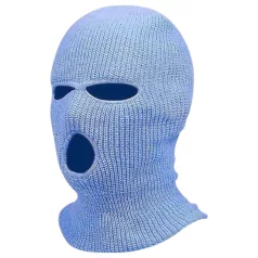 Balaclava - maschera a maglia 3 fori bocca - blu