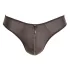 Svenjoyment - tanga uomo lucido con strass e zip - nero - M