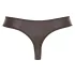 Svenjoyment - tanga uomo lucido con strass e zip - nero - L