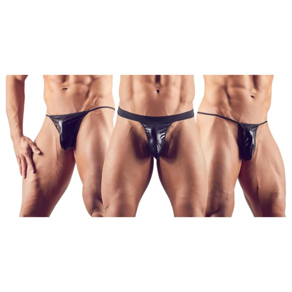 Svenjoyment - set tanga uomo - nero - 3 pezzi - S-L
