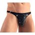 Svenjoyment - Perizoma da uomo con strass (nero)