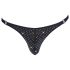 Svenjoyment - Perizoma da uomo con strass (nero)