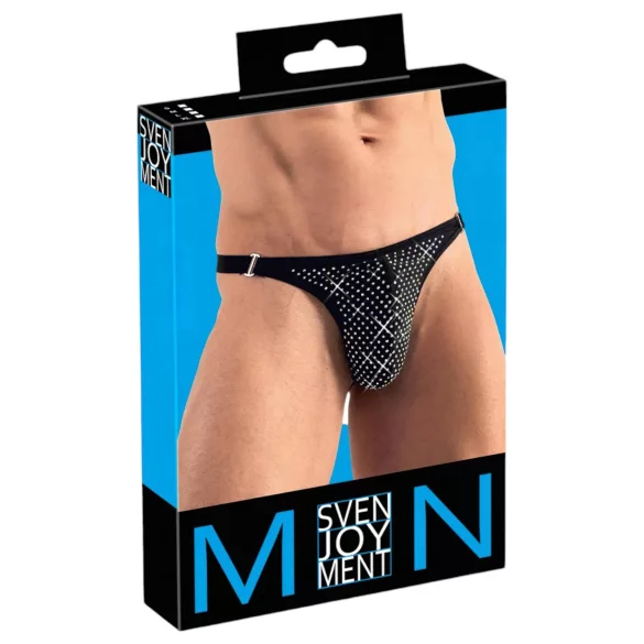 Svenjoyment - slip uomo con strass - nero - L