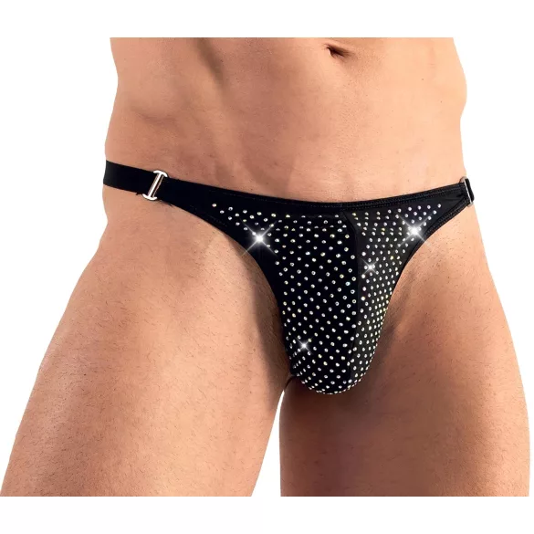 Svenjoyment - slip uomo con strass - nero - L