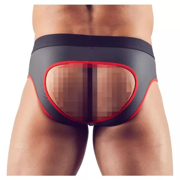 Svenjoyment - slip jock aperto - nero - L