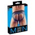Svenjoyment - slip jockstrap aperto - nero/blu